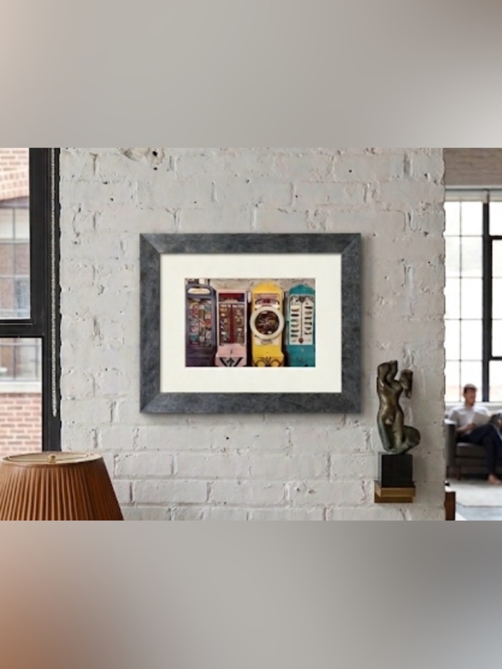 Allan Teger Photo Fortune Teller Machines Arcade Machines Matted Framed